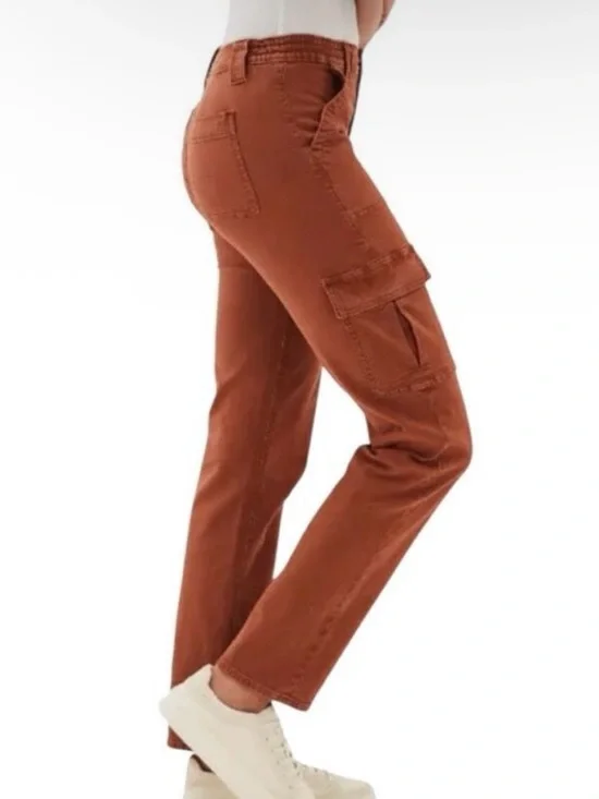 AE - Rust Cargo Straight-Leg Pants - Picture 1 of 8